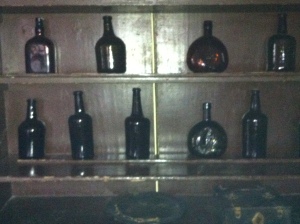 The good old days: an assortment of glass ale bottles in the taproom at Black Creek Pioneer Village.