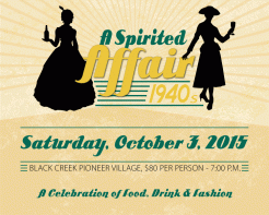 This year's Spirited Affair is Saturday, October 3rd!
